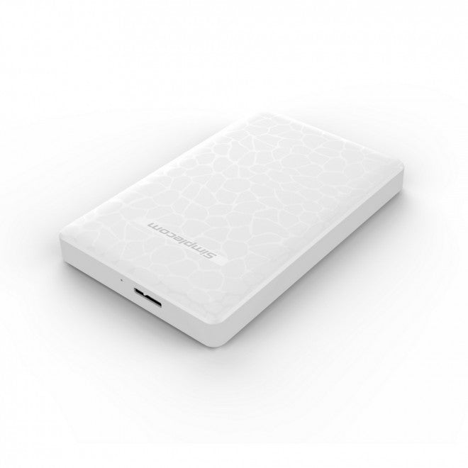 Simplecom SE101 Compact Tool-Free 2.5'' SATA to USB 3.0 HDD/SSD Enclosure White Compatible with 7mm and 9.5mm laptop 2.5' SATA HDD/SSD Simplecom SE101 Compact Tool-Free 2.5'' SATA to USB 3.0 HDD/SSD Enclosure White Compatible with 7mm and 9.5mm laptop 2.5' SATA HDD/SSD